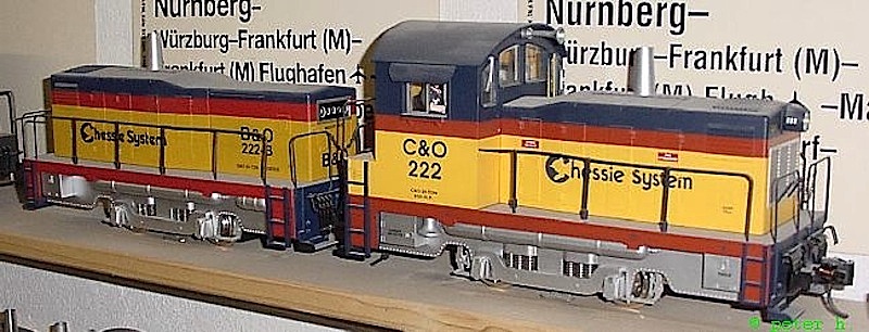 C&O Diesel Lokomotive mit B-Unit