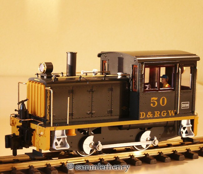 D&RGW Rangierlok 50, linke Seite (Industrial diesel loco. left side)