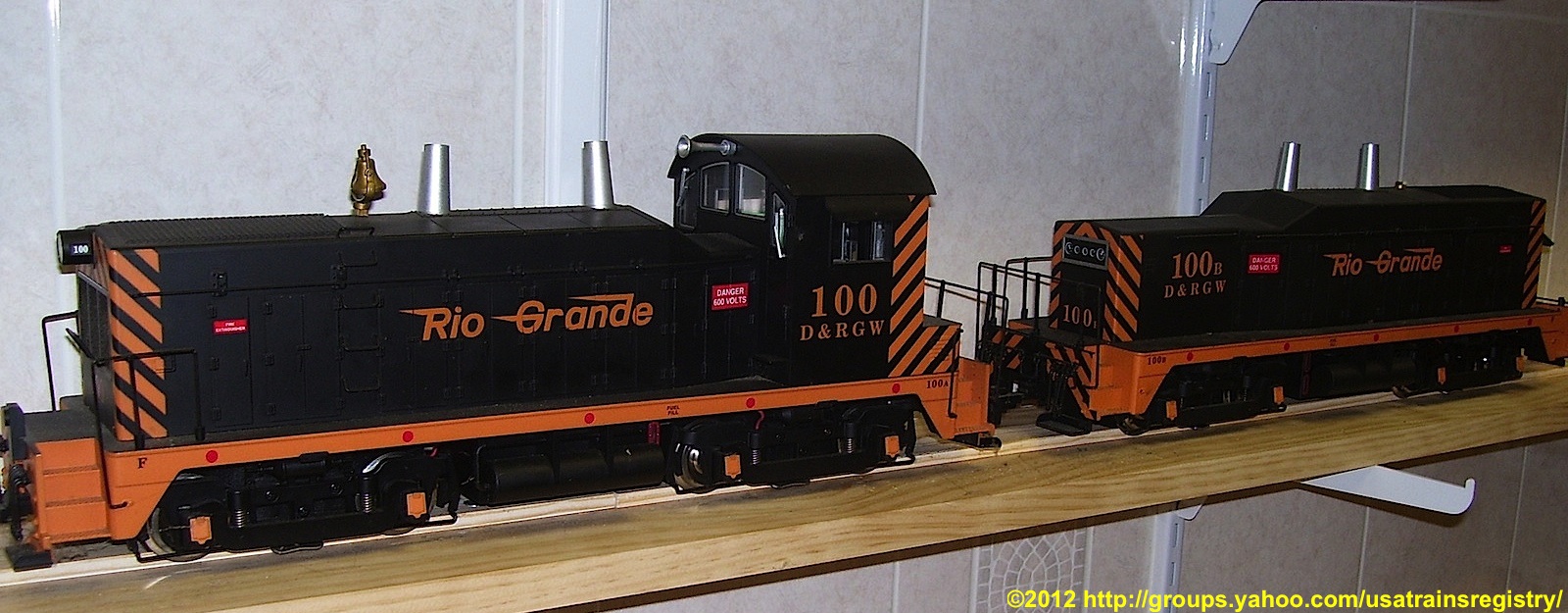 Rio Grande NW-2 Diesellok (Diesel locomotive ) mit 'Calf'
