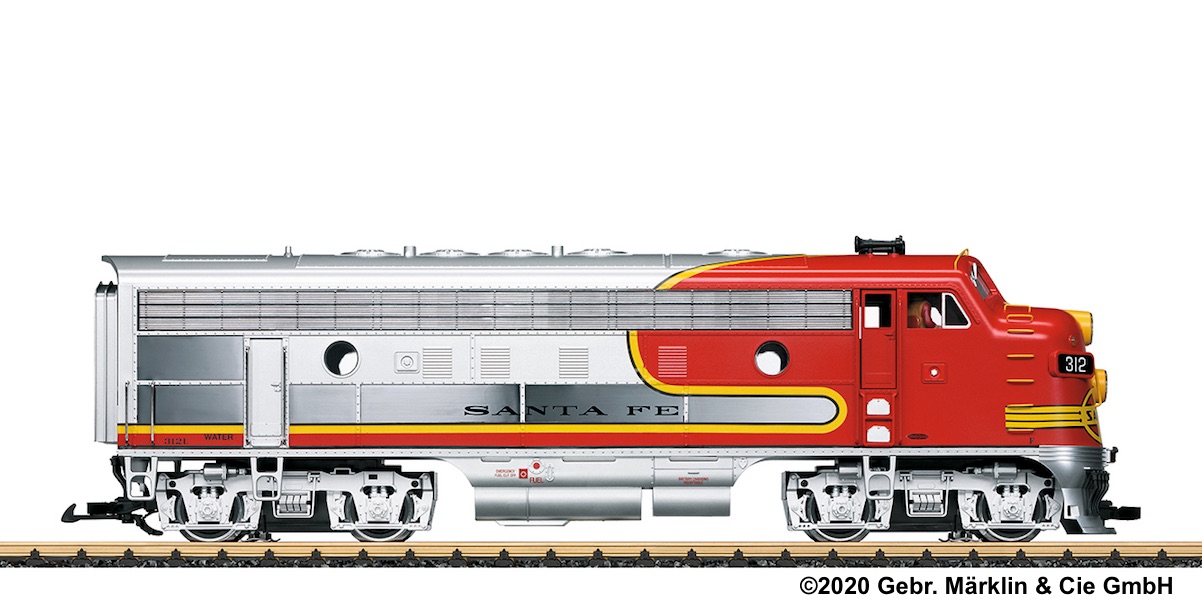 Santa Fe F7A Diesellok (Diesel Locomotive) 312