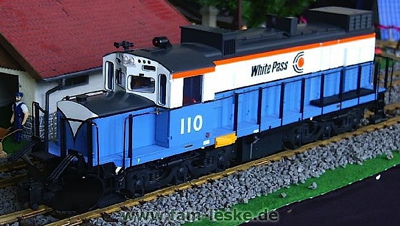 WP&Y Diesellok (Diesel locomotive) 110