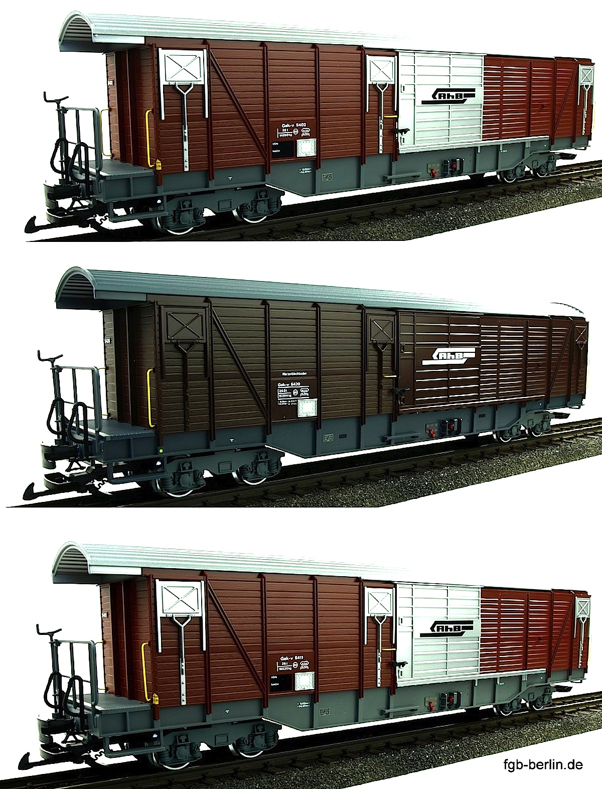 RhB Güterwagenset (Freight car set ) Gak-v