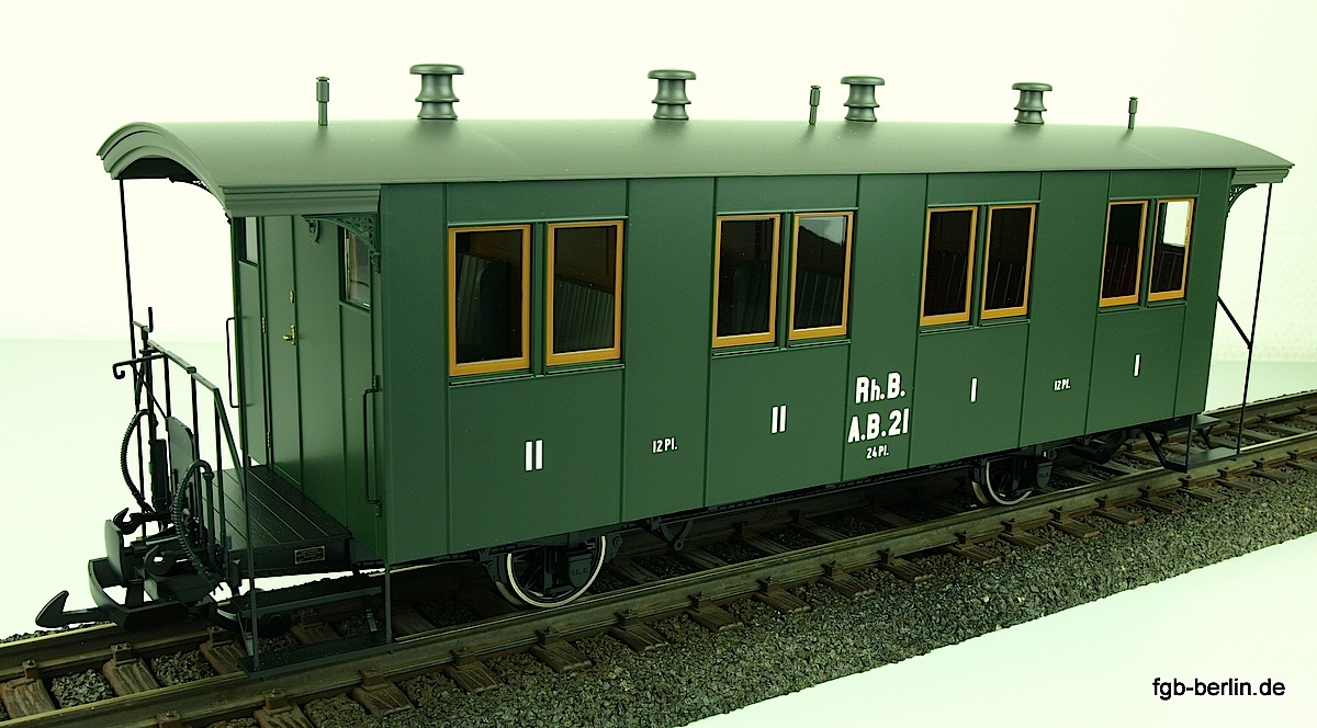 RhB Personenwagen 1./2. Klasse (Passenger car, 1st/2nd class) A.B.21