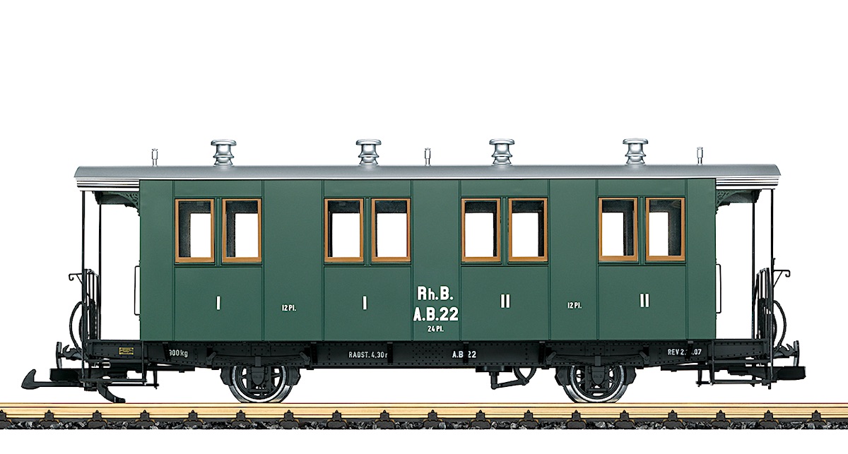RhB Personenwagen (Passenger car) 1. & 2. Klasse/class AB 22