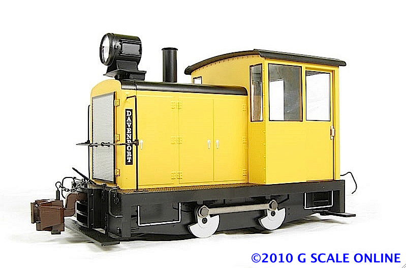 Davenport Benzin-Hydraulische Lokomotive, gelb (Gas-mechanical locomotive, yellow)