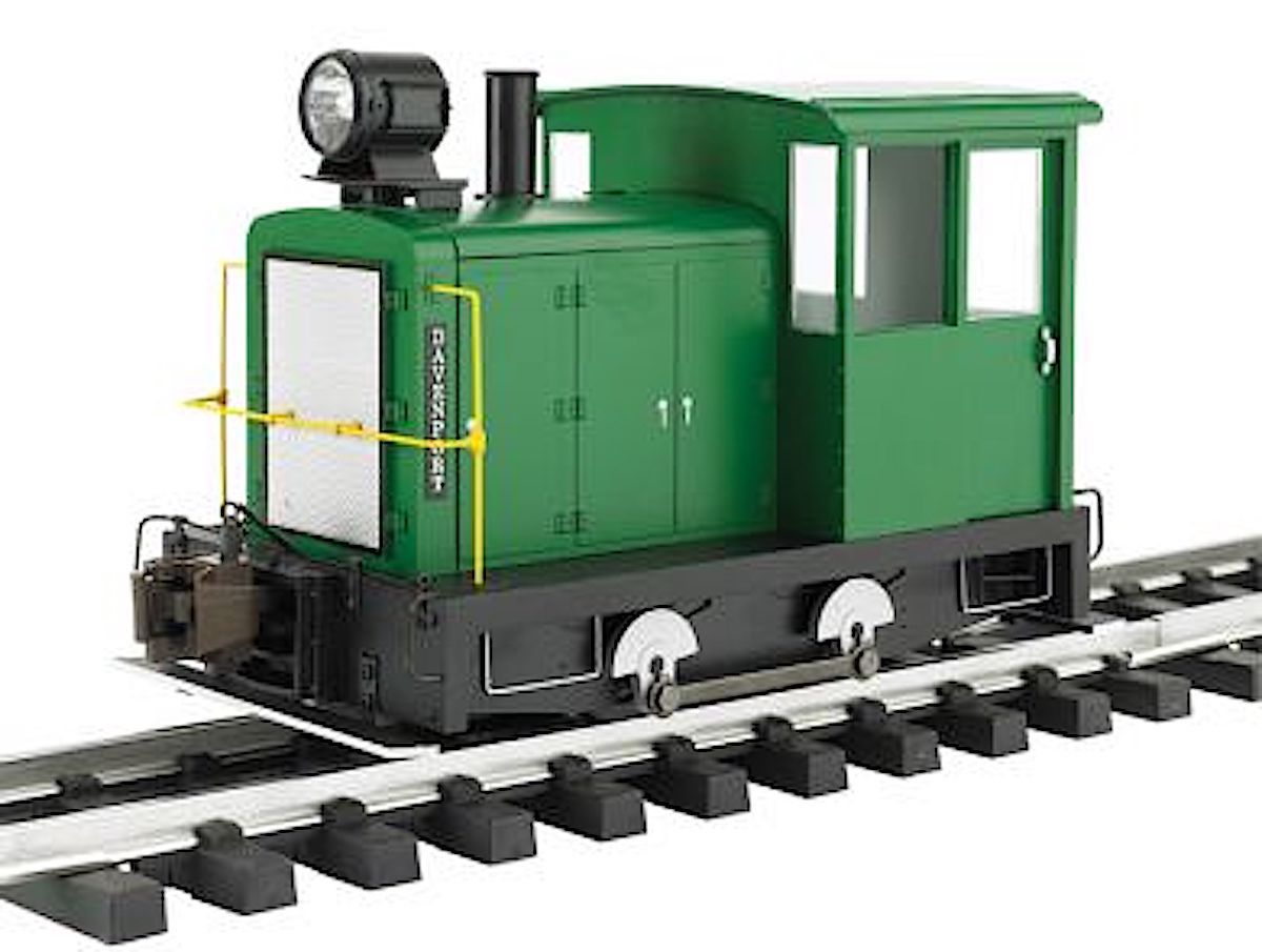 Davenport Benzin-Hydraulische Lokomotive, grün (Gas-mechanical locomotive, green)