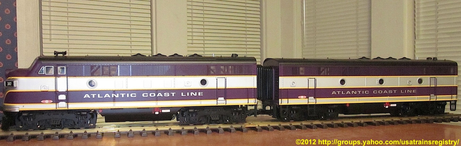 Atlantic Coast Line F3A & B EMD Diesellok (Diesel locomotive) 347