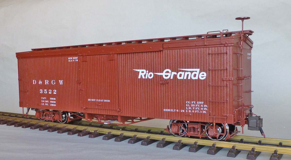 D&RGW gedeckter Güterwagen (Box car) 3522