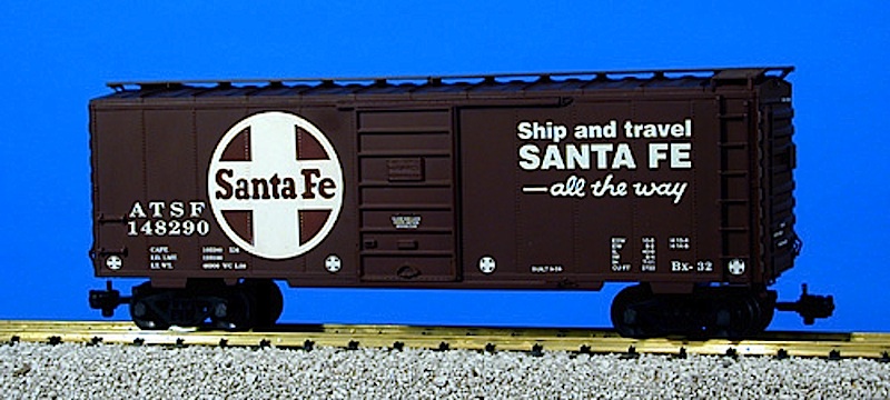 Santa Fe 40-Fuß Stahlgüterwagen (40 Foot Steel box car)