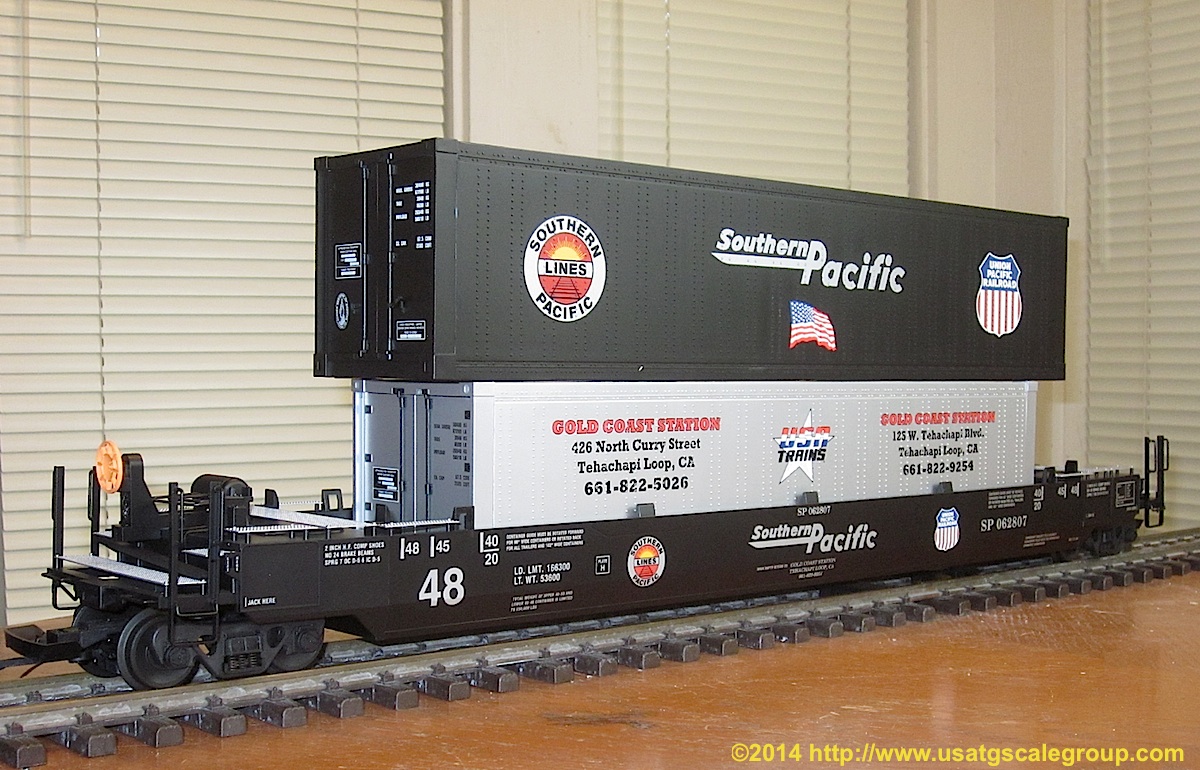 Southern Pacific Intermodal Container Wagen (Container car) 062807