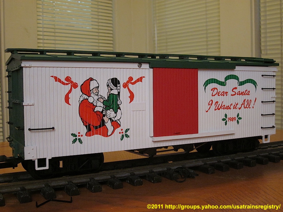 USA Trains Weihnachts-Güterwagen (Christmas box car) 1989