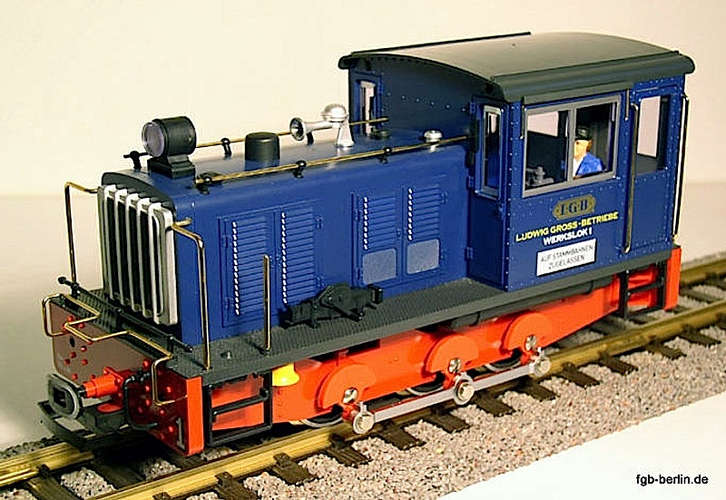 Industrie Diesellok, blau (Industrial diesel loco, blue)