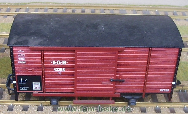 Güterwagen mit Diesellokgeräusch (Boxcar with diesel sound)