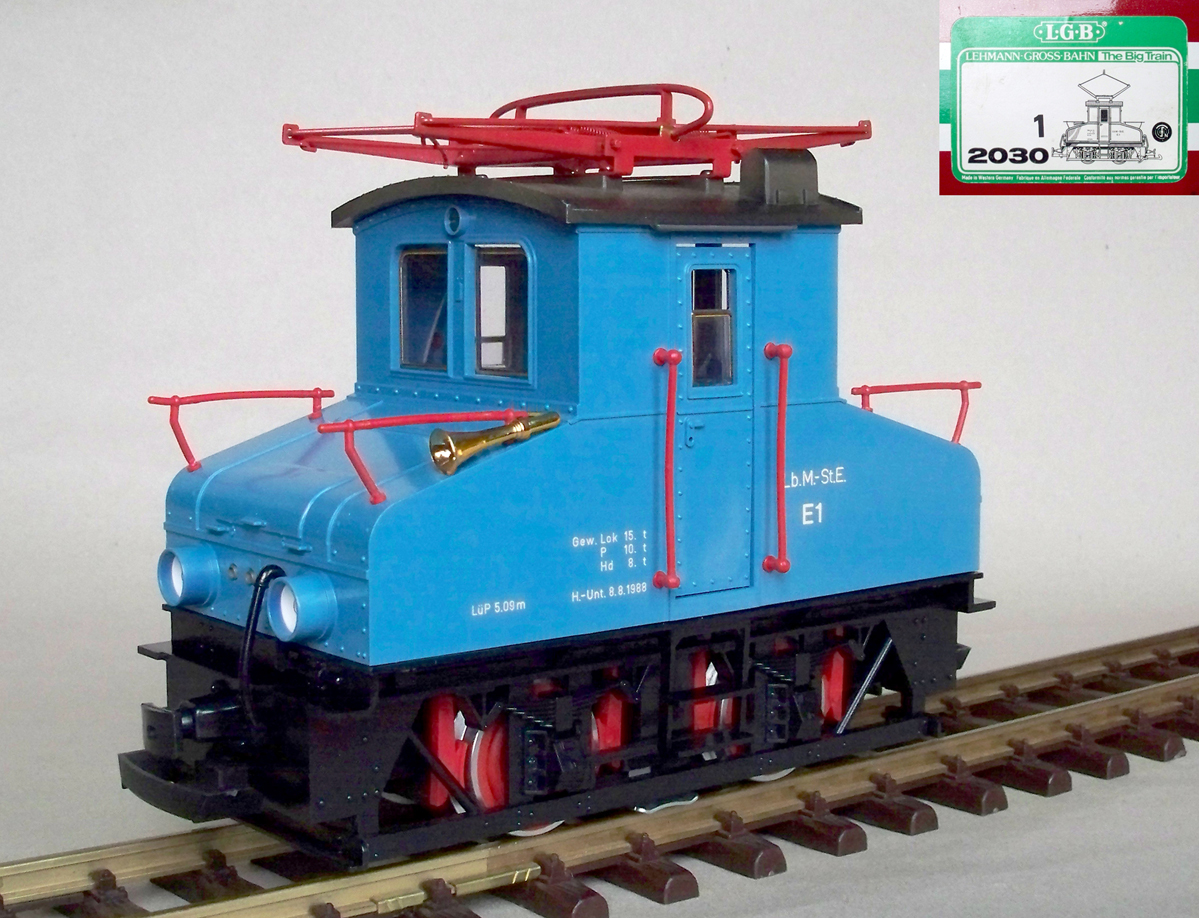 AEG E-Lok E1 blau (AEG Electric locomotive E1 blue)