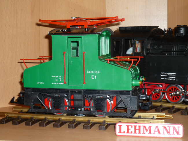 AEG E-Lok E1 grün (AEG Electric locomotive E1 green) Version 1