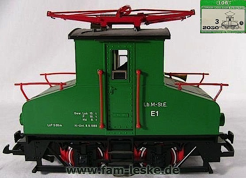 AEG E-Lok E1 grün (AEG Electric locomotive E1 green)