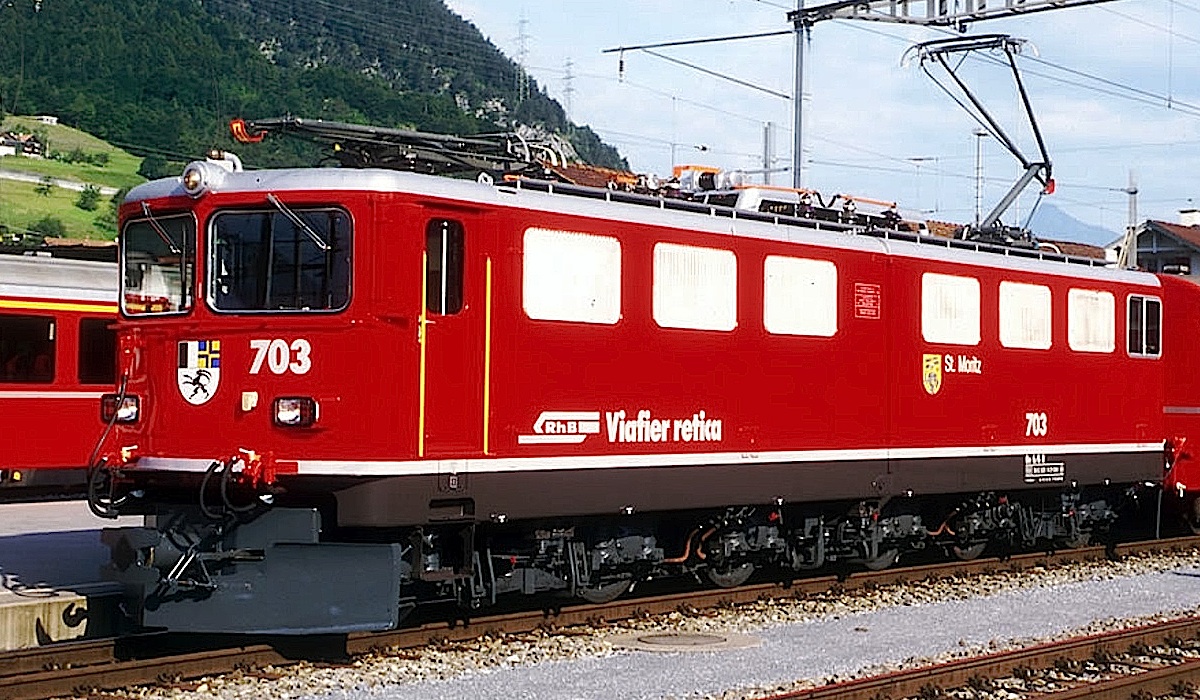 RhB Ellok (Electric Locomotive) Ge 6/6 II 703 St. Moritz