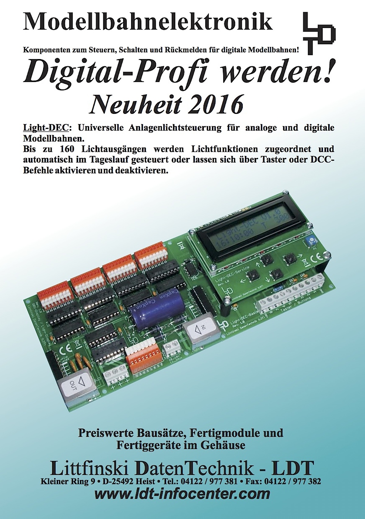 LDT - Littfinski Daten Technik Neuheiten (New Items) 2016