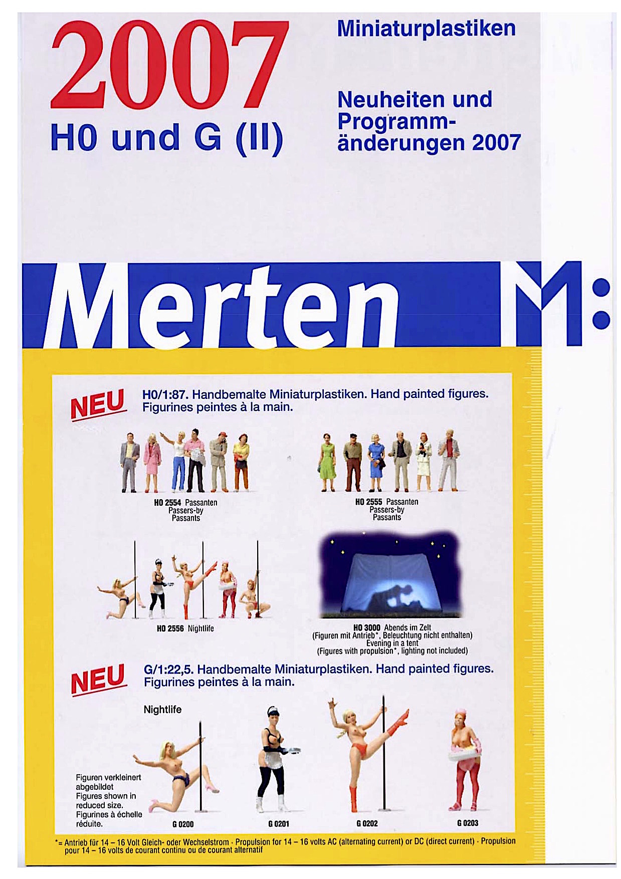 Merten Miniaturplastiken Neuheiten (New Items) 2007