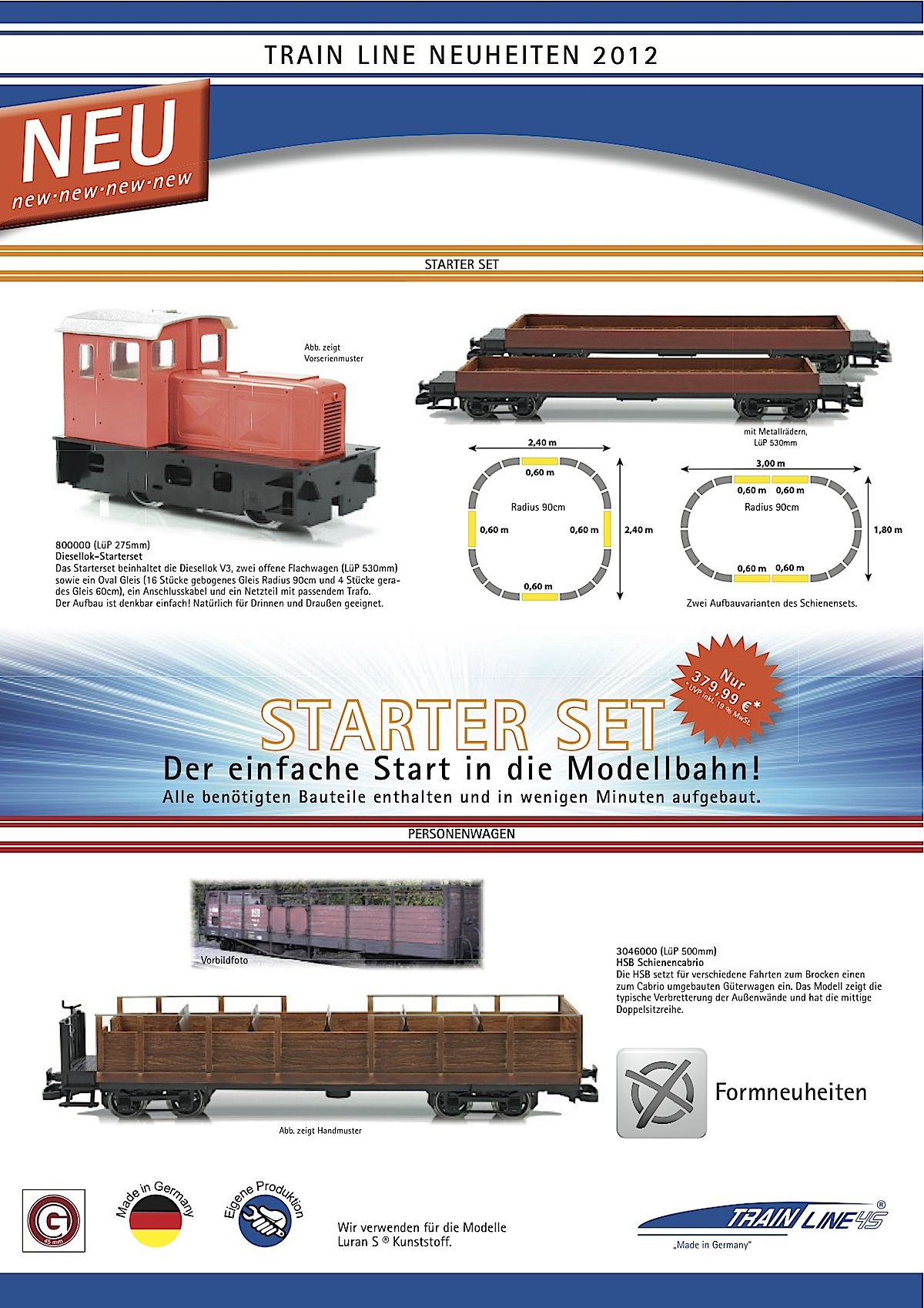 Train Line Neuheiten (New Items) 2012