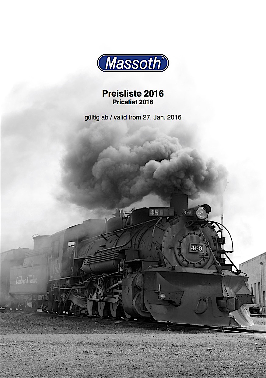 Massoth Preisliste (Price list) 2016