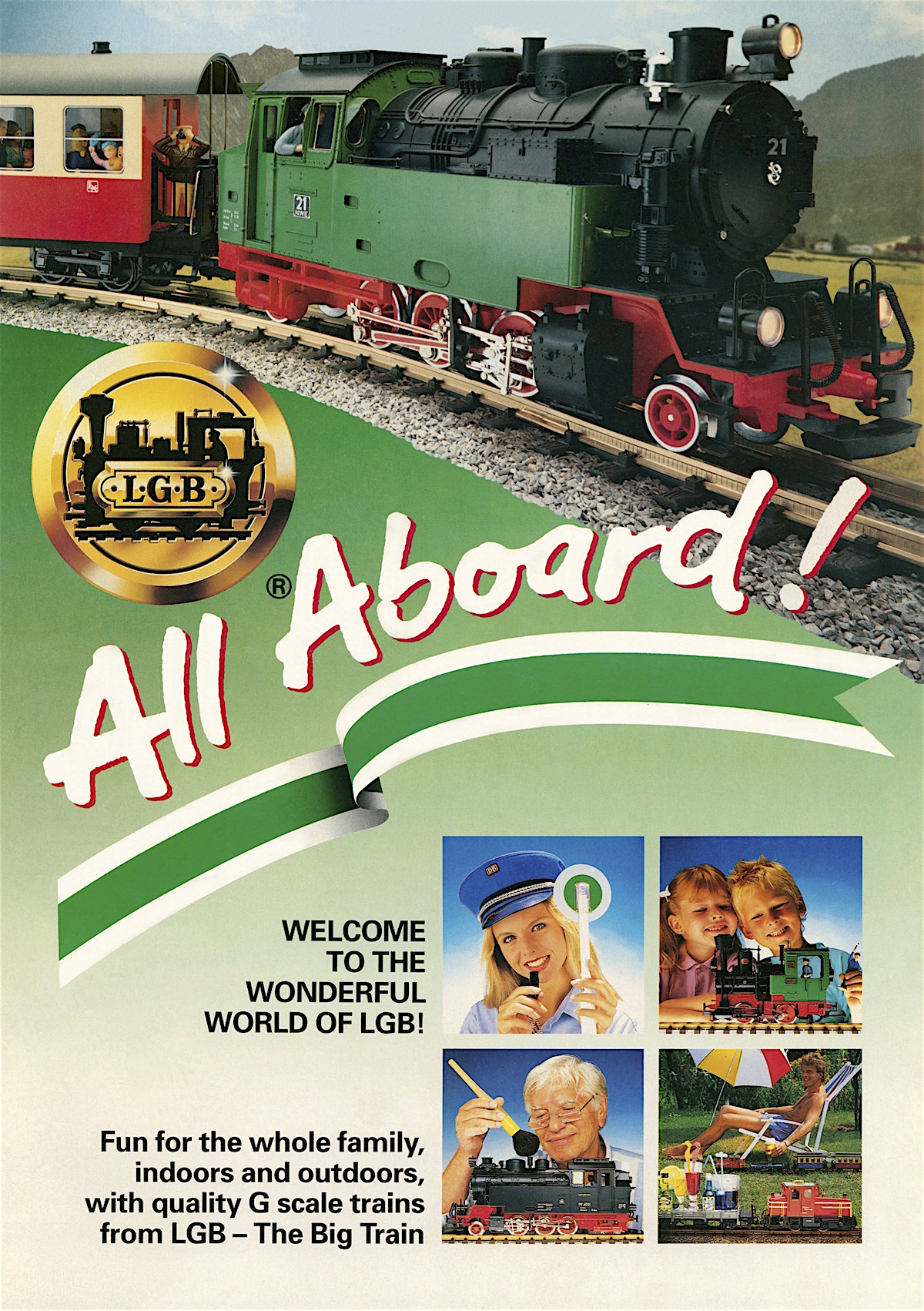 LGB Broschüre (Flyer) 1991 - Bitte einsteigen (All Aboard) - English