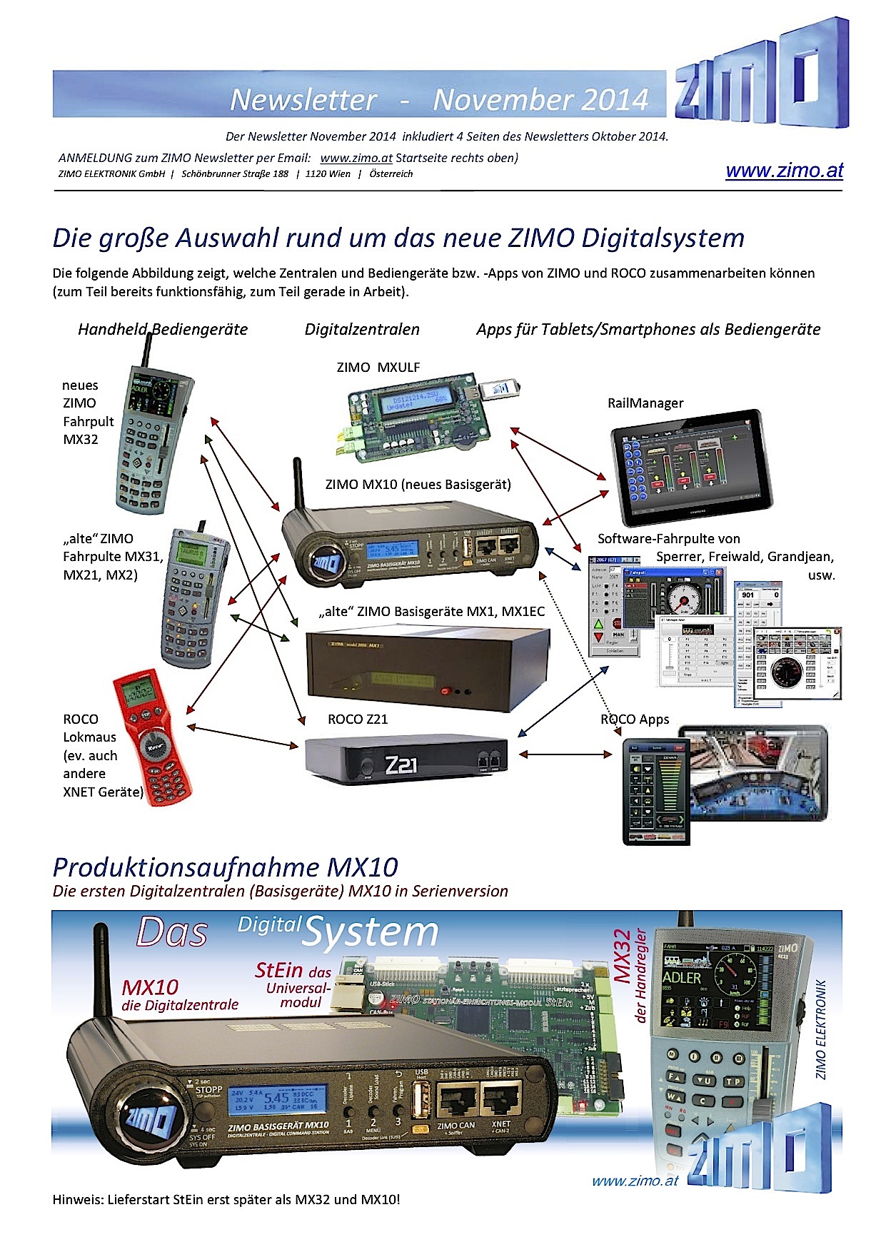 Zimo Newsletter - 2014-11 November (Deutsch)