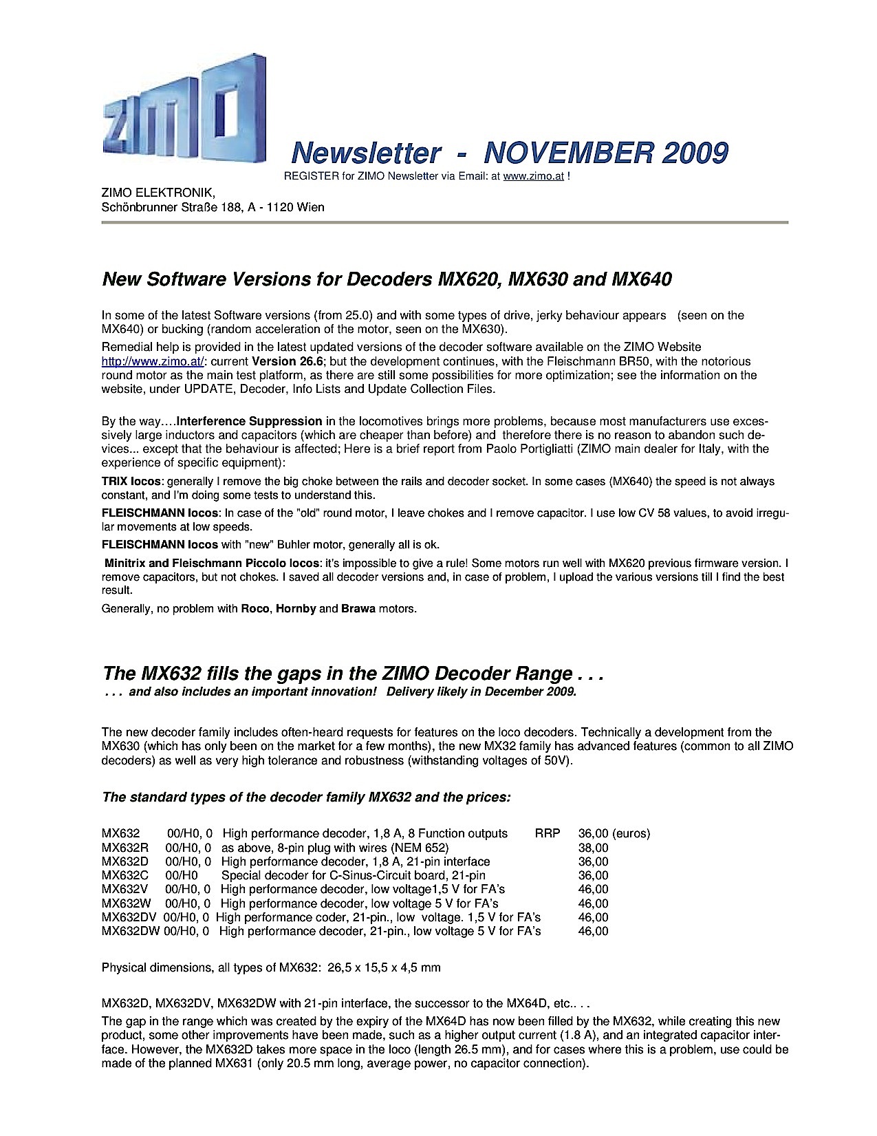 Zimo Newsletter - 2009-11 November (English)