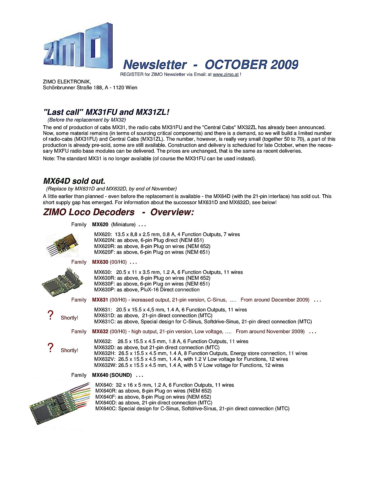 Zimo Newsletter - 2009-10 October (English)