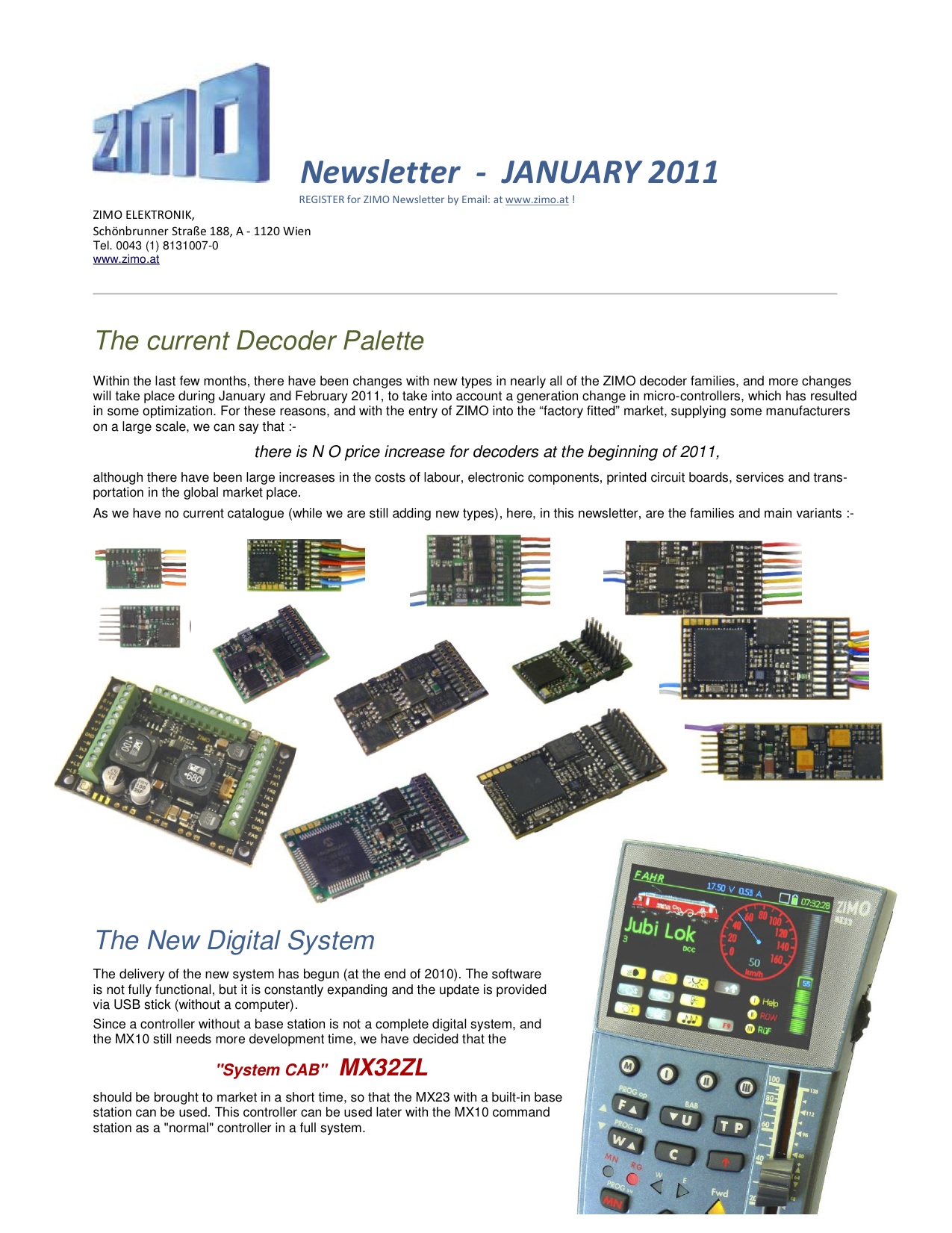 Zimo Newsletter - 2011-01 January (English)