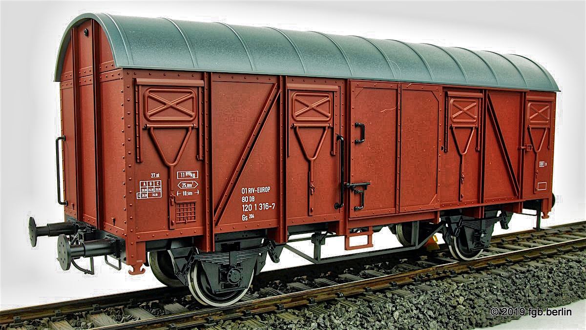 DR gedeckter Güterwagen (Boxcar) Gmms 120 1 316-7