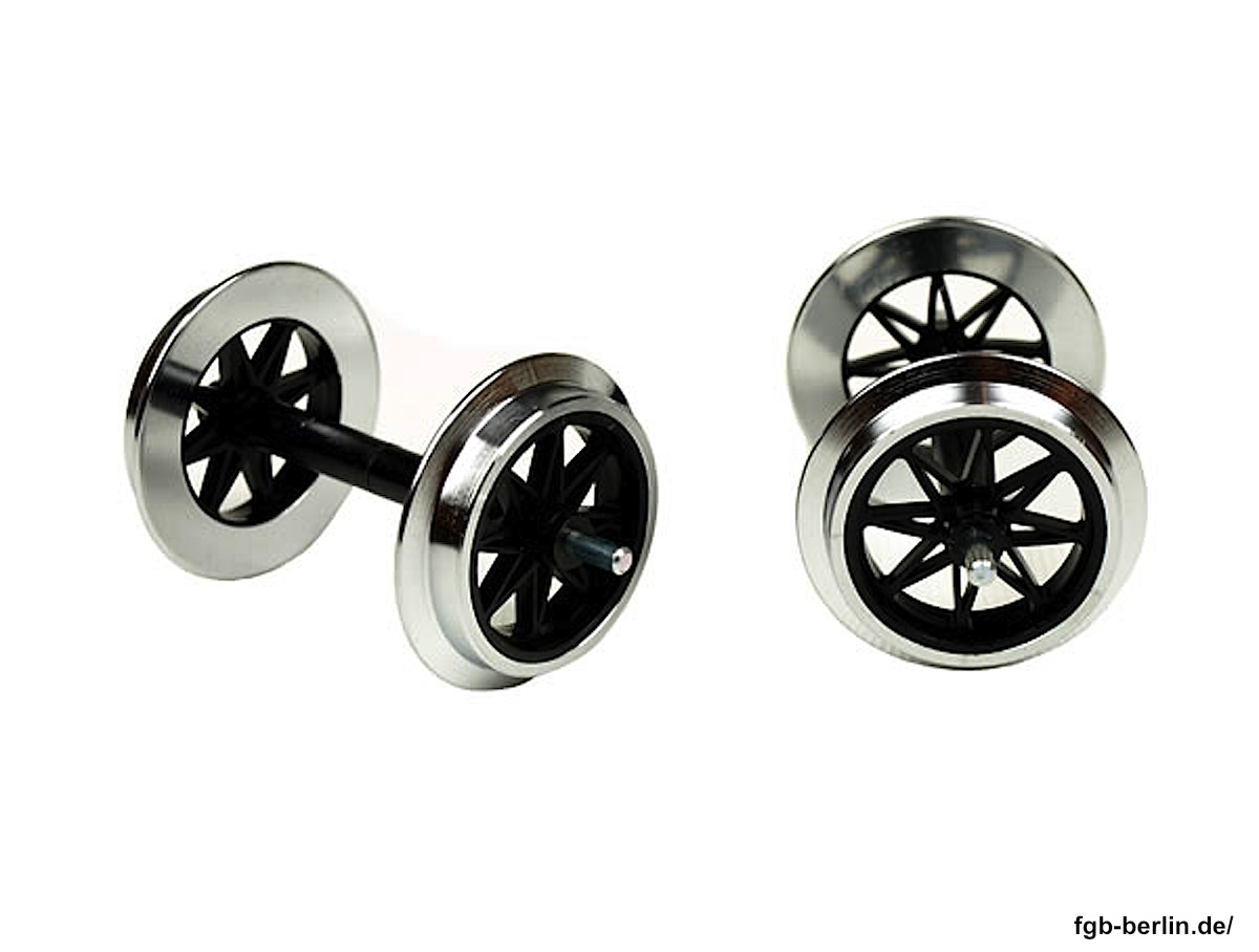 LGB Metallachsen, V-Speichen (Metal wheels, V-spokes), 31 mm