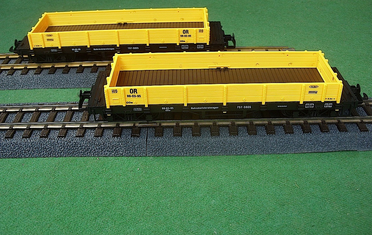 Niederbordwagen, gelb (Low-sided gondola, yellow) 99-03-95