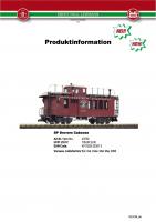 LGB Infoblatt (Information flyer) 2006 - Item 43750 SP Drovers Caboose