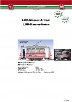 LGB Infoblatt (Information flyer) 2006 - Item 22357 Manner Straßenbahn (Streetcar)