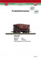 LGB Infoblatt (Information flyer) 2006 - Item 46040 CN Erzwagen (Ore Car)