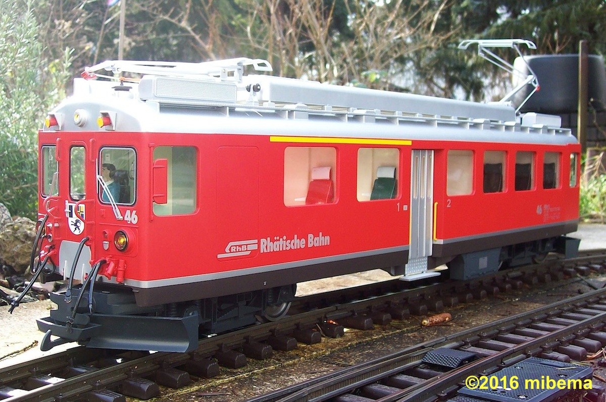 RhB Triebwagen, linke Seite (Rail car, left side) ABe 4/4 II, 46