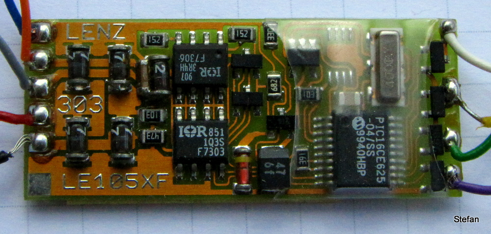 1 Ampere DCC Decoder - Lenz LE105XF