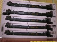 BNSF Intermodal Container 5-Wagen Set (Container 5-car set) 12853
