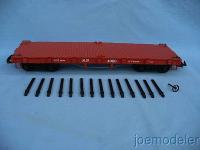 Southern Pacific Flachwagen mit Rungen (Flat car with stakes), Version 3