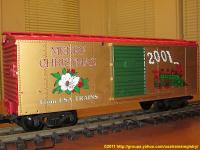 USA Trains Weihnachts-Güterwagen (Christmas box car) 2001