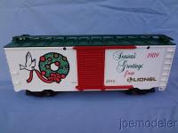 Weihnachts-Güterwagen (Christmas box car) 1989