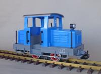 Diesellok, blau (Diesel locomotive, blue)