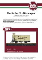 LGB Infoblatt (Information flyer) 2008 - Item 43263 Herforder® - Bierwagen (Beer Car) - Version 2