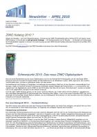 Zimo Newsletter - 2010-04 April (Deutsch)
