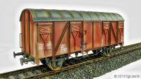DR gedeckter Güterwagen (Boxcar) Gmms 120 4892-6 (gealtert/weathered)